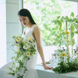 新婦様の美しさを引き出すブーケはお打合せを行いながらデザインを一緒に考えていきます＊|ザ・リーヴス プレミアムテラスの写真(55286701)