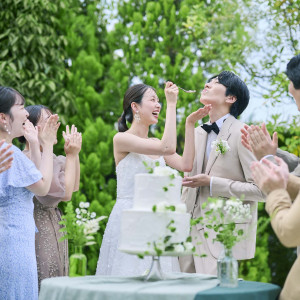 オリジナルウエディングケーキ|ザ・リーヴス プレミアムテラスの写真(55286640)