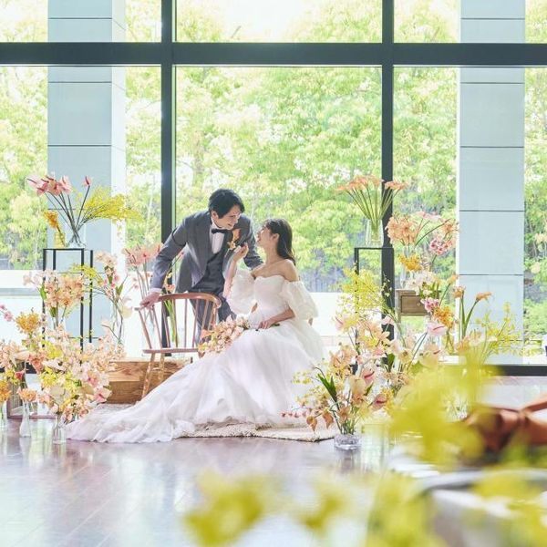 SNSでも人気！ドレスは憧れの「fiore bianca」