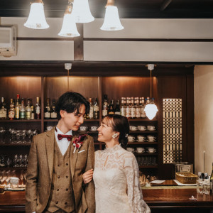 バーカウンターでおふたりの記念ショット|Dubonnet(デュボネ)の写真(56690453)