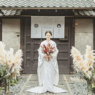 白無垢×ブーケ