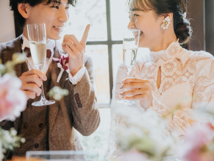 おふたりの「しあわせの原点」
少人数だから叶う結婚式
結婚式準備もシンプルに