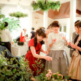 グリーンを基調としたナチュラルなディスプレイ