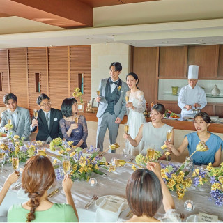 会場ごとにプライベートキッチンを併設