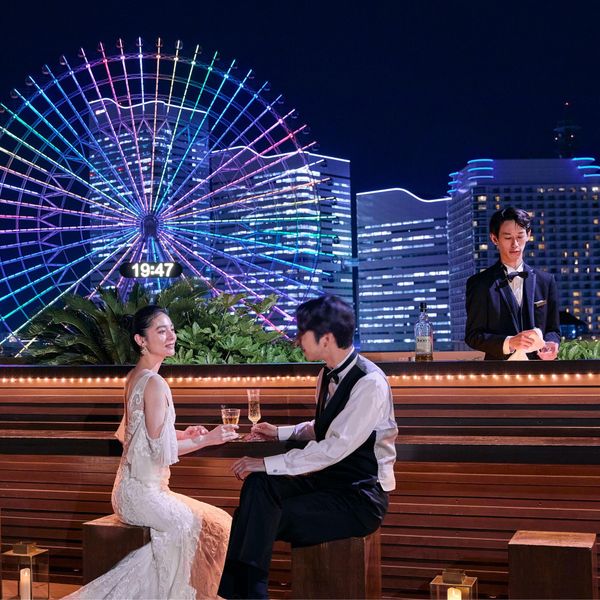 みなとみらいの夜景をバックに撮るウエディングフォトは一生の想い出に