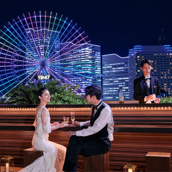 みなとみらいの夜景をバックに撮るウエディングフォトは一生の想い出に