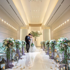 着席人数最大110名まで チャペル内装飾で花嫁を一層輝く姿に|ベルクラシック防府の写真(6695658)