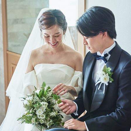 ブーケ・ブートニアなどもプランに含まれるので安心|ルクリアモーレ東京駅前の写真(35378298)