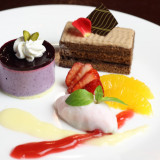専属パティシエが腕を振るうデザート&ウェディングケーキはゲストから美味しいと好評。