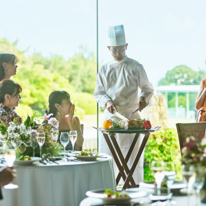 ゲスト皆様が楽しめるお料理演出も沢山ご用意|ジェームス邸の写真(46713378)