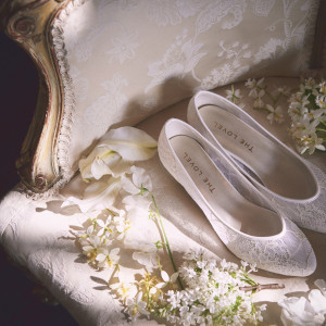 ドレスヒールもドレスに合わせてしっかりと相談。|ノートルダム八戸/FIVESTAR WEDDINGの写真(20171855)
