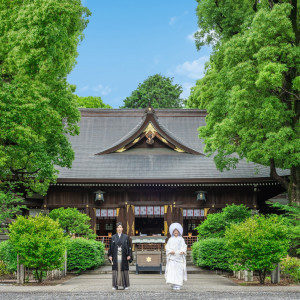 和装が鮮やかに映えるロケーションも多数|若宮の杜 迎賓館の写真(42120429)