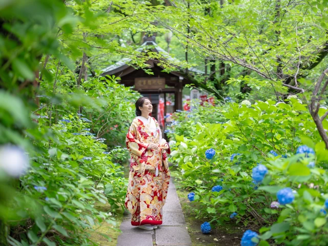 【フォト婚・前撮りで人気のスポット多数】四季を感じられる和も洋も映える