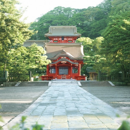 800年以上の歴史をもつ鶴岡八幡宮の境内にて執り行う厳粛な本格神前挙式。