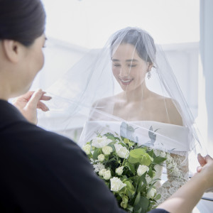 ウエディングベールは透明感が美しい|アルカンシエル luxe mariage 大阪（アルカンシエルグループ）の写真(47712271)