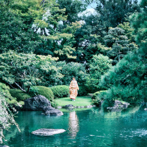 趣ある日本庭園では和装の写真も映える|ザ・ガーデンオリエンタル・大阪の写真(19759849)