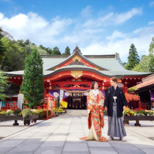 【宮城縣護國神社】厳粛な雰囲気の中で行われる神社での本格挙式|ラグナヴェール仙台の写真(8245232)