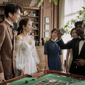 ルーレットやマジシャンで会場からのおもてなしが盛りだくさん|キャトルセゾン浜松の写真(54010342)