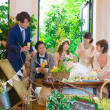 広々した前室はたくさんのウェルカムグッツと大人気DIYアイテムで飾り付け★ゲストの皆と笑顔溢れる素敵なお時間を+*