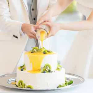 レストランならではのおしゃれでかわいいウェディングケーキ！|みなとみらい sea＆terrace ～DANZERO～の写真(55483727)