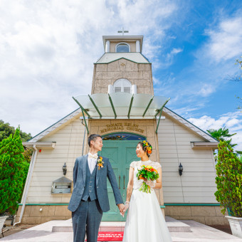提携先のかわいいチャペル挙式も可能。お気軽に相談してください。