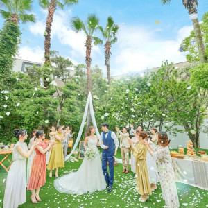 ガーデンフラワーシャワー|ララシャンスHIROSHIMA迎賓館の写真(53013297)