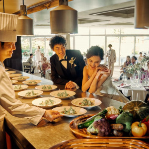 【10大特典】国産牛試食付*貸切ガーデン×光溢れる森の挙式体験
