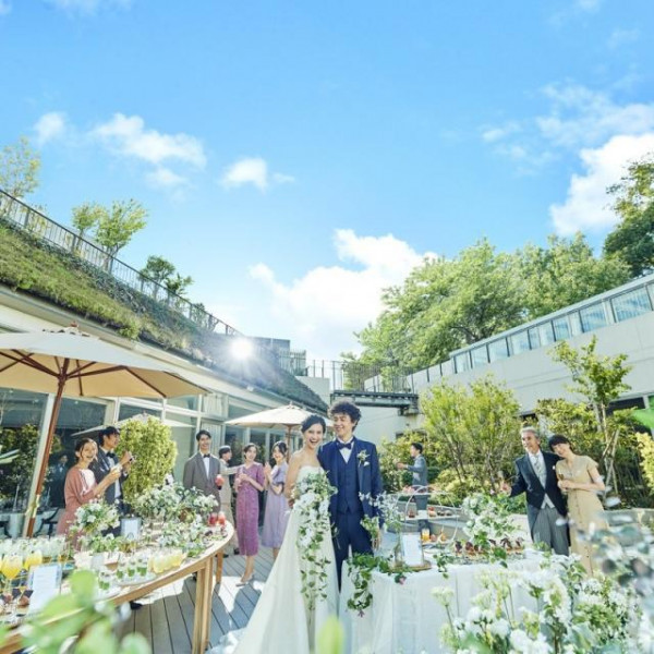 開放感溢れる会場