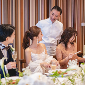 【少人数結婚式】近しい人たちとゆっくり会食会を！