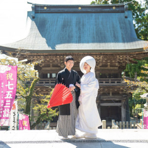 筑波山神社は季節によって雰囲気が変わります。お正月、七五三、菊祭り…ガマの油売りの口上でも有名です。|藤右ェ門の写真(30319812)