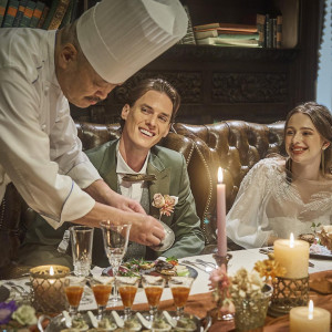 シェフ自らがおもてなし。料理へのこだわりをゲストに届ける演出|ハートコート横浜の写真(55905162)