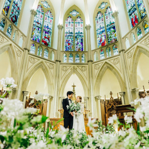 フォトジェニックな誓いの瞬間をしっかりとお写真にも刻む|ハートコート横浜の写真(55544030)