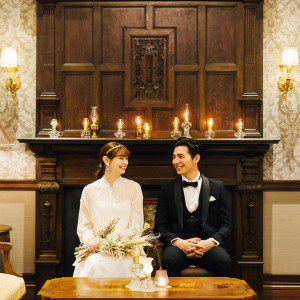 重厚な木目と暖炉の温もり。|ハートコート横浜の写真(55889529)