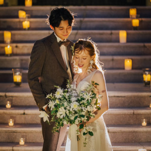 たくさんのキャンドルコーディネートで光の空間に|ハートコート横浜の写真(55546089)