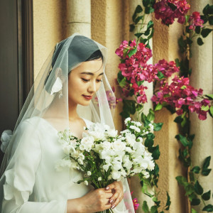 映画のヒロインのように。細部までこだわり抜いたとっておきの花嫁姿|ハートコート横浜の写真(55905767)