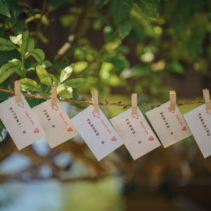 会場の近くにあるレモンの木にメッセージカードを装飾♩|ベラビスタ スパ＆マリーナ尾道の写真(14232255)