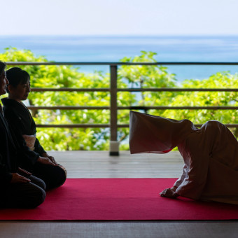 挙式前にご両親様への挨拶