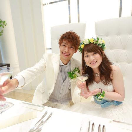 乾杯！！
披露宴の間は全力で楽しんでください！|アール・ベル・アンジェ豊岡の写真(1142753)