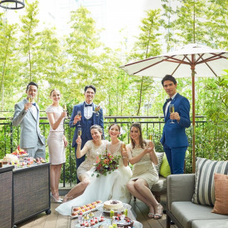 開放的なテラスでゲストと気兼ねなく愉しむパーティも好評