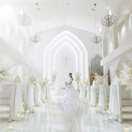 【当館人気No.1*最大150万特典】白亜のチャペル×貸切W×和牛試食