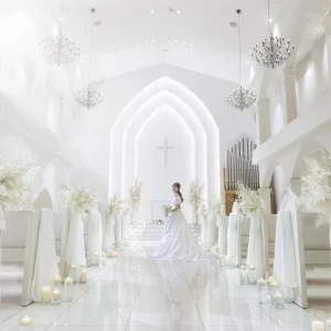 【当館人気No.1*最大150万特典】白亜のチャペル×貸切W×和牛試食