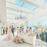 フロアを贅沢貸切!プライベートガーデン・テラスでデザートビュッフェを楽しめます