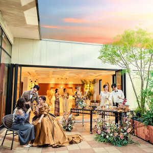 テラス付きのプライベートラウンジ|ル・センティフォーリア大阪(クラウディアホールディングスグループ)の写真(55198145)