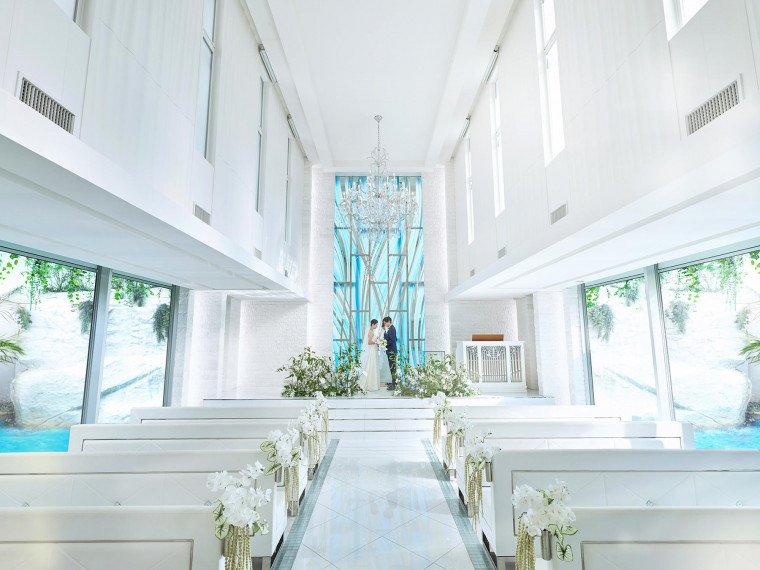 大好評！*水の流れるリゾートチャペル＆花嫁憧れ大階段*