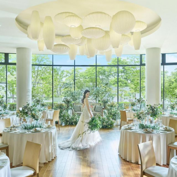 爽やかな披露宴会場