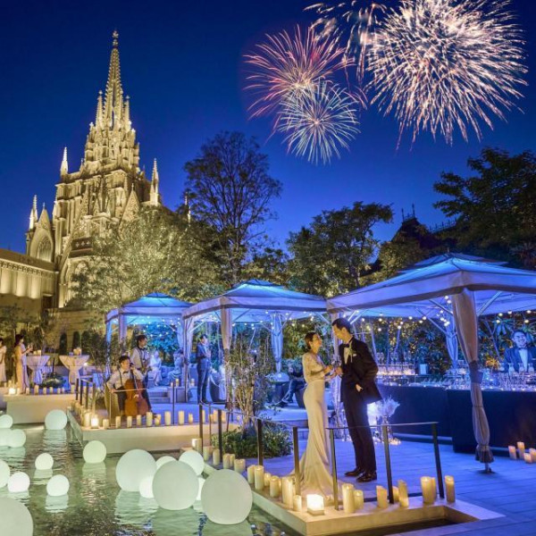 キャンドルを使用したコーディネート