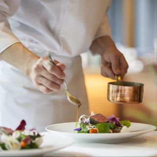 20大特典付き◇国産牛&オマール海老4万コース試食&テラス演出体験