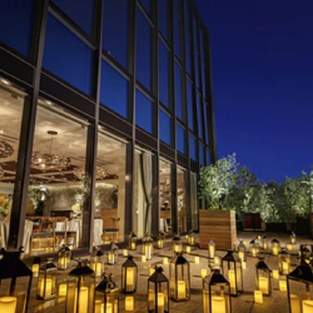 ナイトウェディングのキャンドルコーディネートも|Los Angeles balcony(ロサンジェルスバルコニー)の写真(947646)