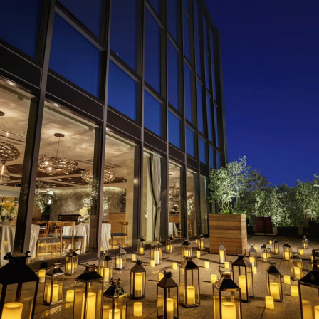 品川駅チカとは思えないような開放的な会場では季節を感じるようなコーディネートも。|Los Angeles balcony(ロサンジェルスバルコニー)の写真(965310)