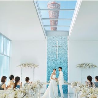 【20大150万特典&4万宿泊】ポートタワー望む圧巻チャペル&神戸牛